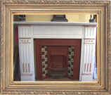 Edwardian fluted Marble fireplace